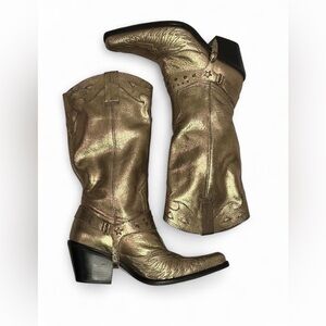 Nine West Gold Heeled Boots